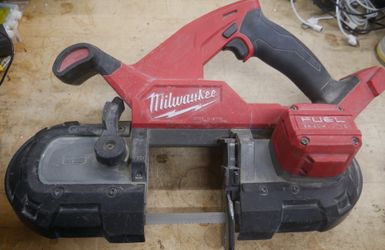 Milwaukee 2829-20 M18 18V Fuel Li-Ion Brushless Cordless Band Saw Bare Tool USED. TESTED. IN A GOOD WORKING ORDER.  F(contact info removed)8.