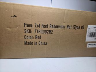 7x4 ft rebounder net set up