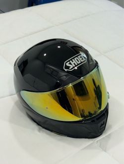 Shoei RF-SR Gloss Black Helmet w/ Gold Mirror Visor - Like New