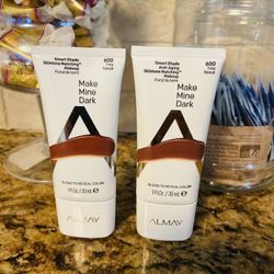 Set of 2 almay smart shade skin foundation•MAKE MINE DARK•30ml•$10