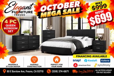 4 PC QUEEN BEDROOM SET