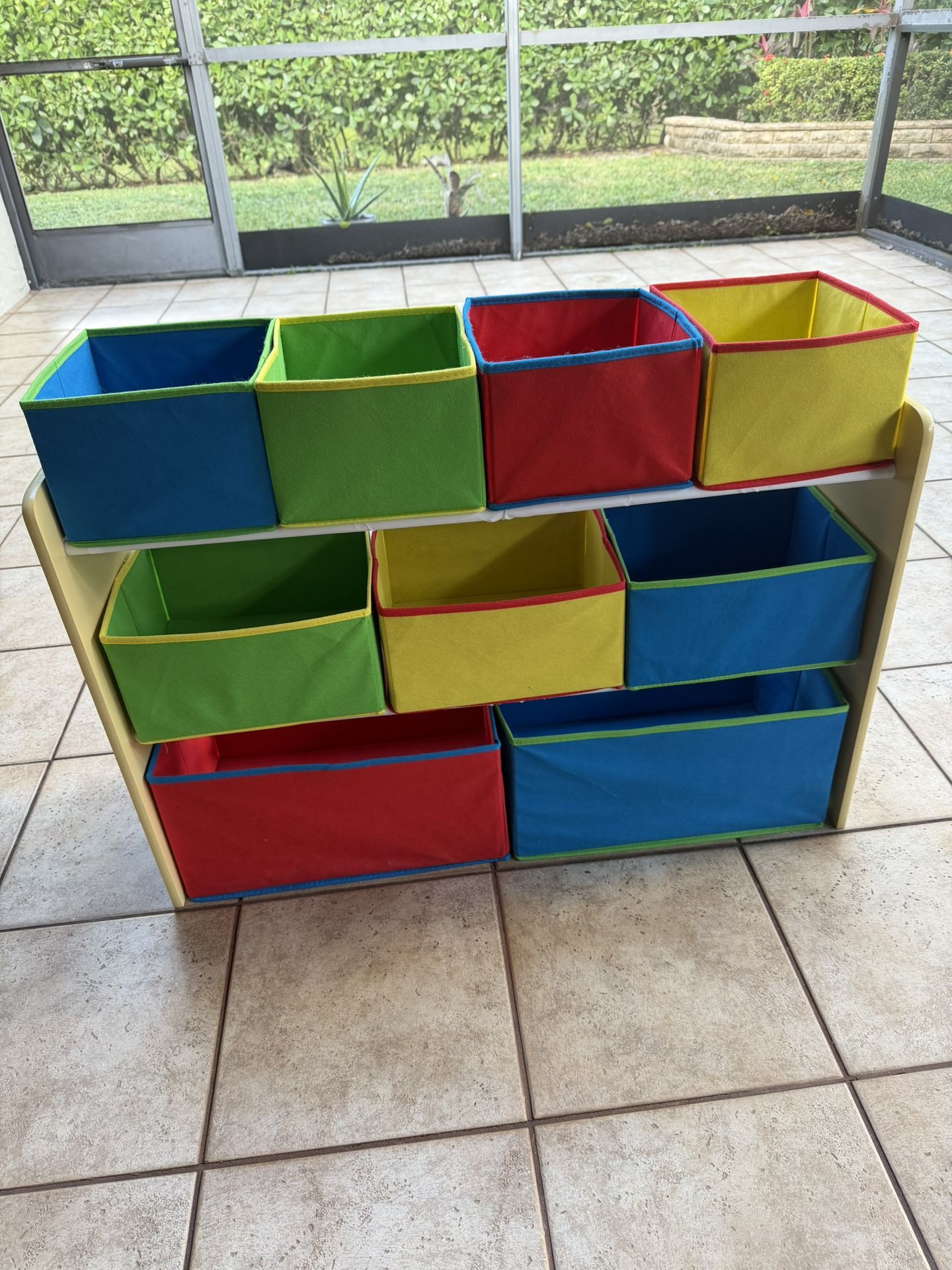 Toy Organizer with Storage Bins