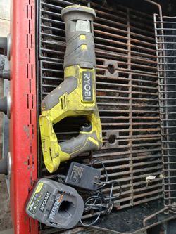Ryobi saw and charger