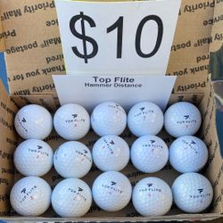 15 Top Flite Hammer Distance Golf Balls