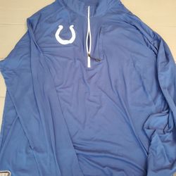 Colts NFL Men's Size XL Quarter Zip Pullover