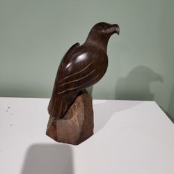 Eagle Statue - hand carved wood