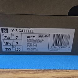 Y-3 Gazelle Black Alumina sneakers (Collectors item)