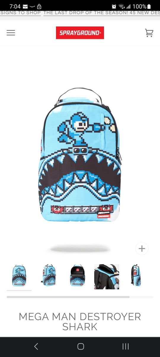 Like New Rare Sprayground Mega Man Backpack