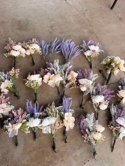 Lavender flower centerpieces