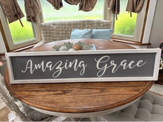 Wooden wall sign