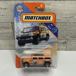 Matchbox Orange ‘2019 Hummer H2 SUV Concept / MBX Coaster • Die Cast Metal • Made in Thailand 