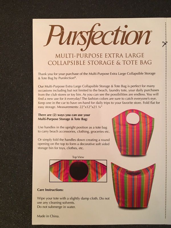 Pursfection tote hot sale