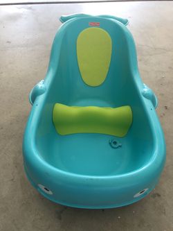Baby Infant Whale Bathtub with drain hole