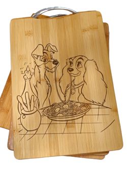 The Lady and the Tramp Personalized Engraved Cutting Board