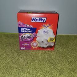 Hefty Ultra Strong 110 Trash Bags 13 Gallon
