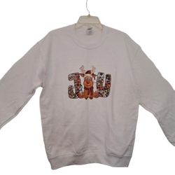 🎅  Christmas Crew Neck Sweatshirt -Merry Christmas* Women  Men SizeM