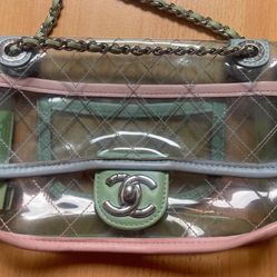 Chanel Plastic Bag Flap Bag New Condition
