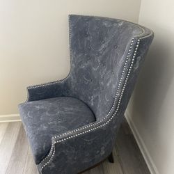 2 Gray Accent Chairs 