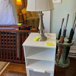 White Bedside Table