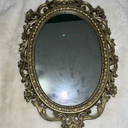 Gold Antique Vintage 1970s Windsor Art Mirror MCM