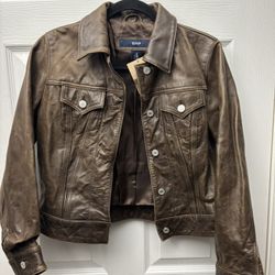 GAP Western Leather Jacket 
