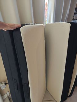 Foldable Mattress Queen Memory Foam Tri Folding Pad Washable, 78x58x4"Whit