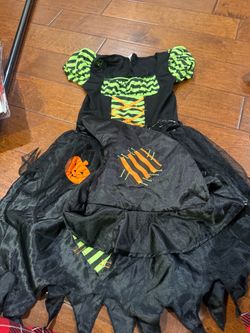 Girls Halloween Witch Costume Dress