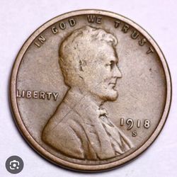 1918 S Wheat Penny