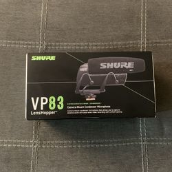 Shure VP83 condenser microphone for DSLR Cameras and HD Camcorders 