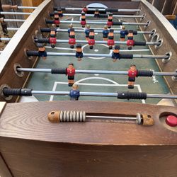 Sportcraft Deluxe Wood-Grain Foosball Table | Fair- Good Condition!