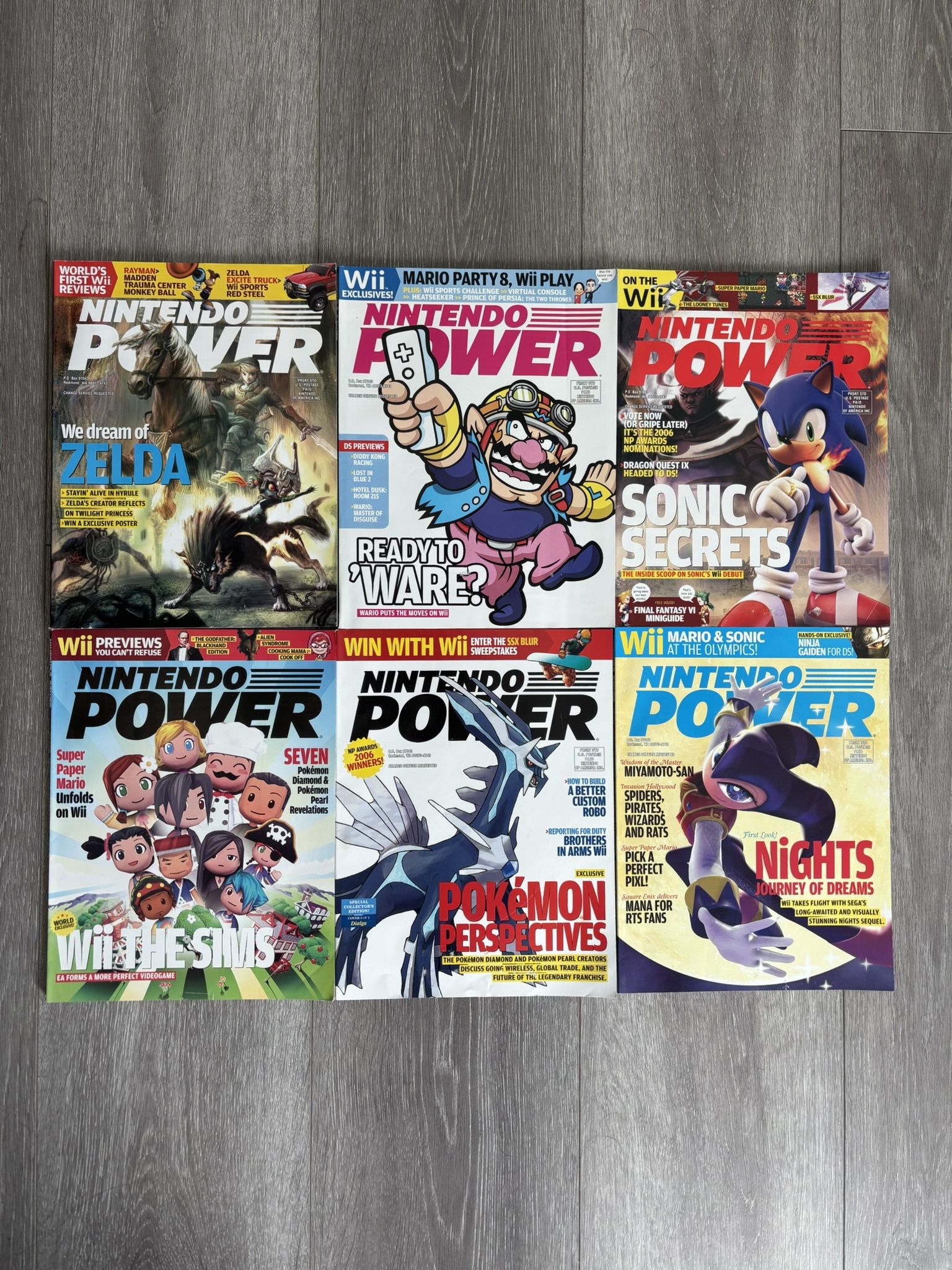 Nintendo Power Magazine 2007 Volumes: 211 212 213 214 215 216; Lot 6 *READ*