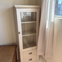 Free Cabinet With Drawers And Glass Door 
