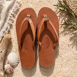 🩴Rainbow Luxury Leather Sandals🩴Women’s Large (7.5–8.5) | Brand New