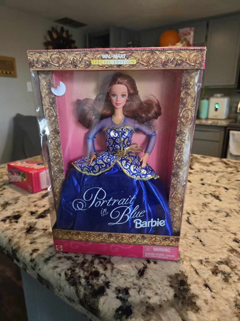 Portrait in blue barbie