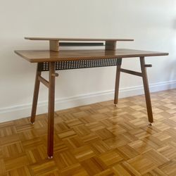 Artifox Walnut Desk + Large Stand
