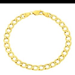 10k Real Yellow Gold Cuban Curb Link
5.5mm Bracelet For Men & Women