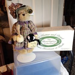 Mrs Knitter and Pearl  Bear