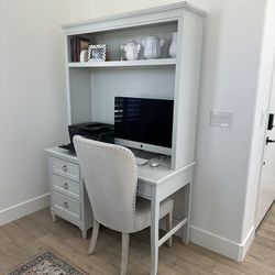 Desk With Upholstered Chair