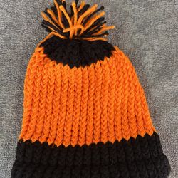 Black And Orange Beanie