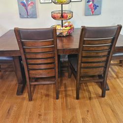 76x42 Dining Table W 4 Chairs