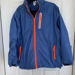 Ourcan Rain Coat Waterproof Lightweight Rain Gear Breathable Jacket size L