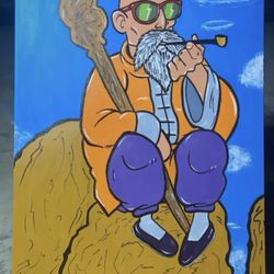 Master Roshi - 36”x48” Acrylic Painting