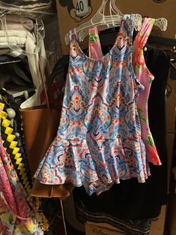 Girls One Piece Swimsuit Toddler Bathing Suit Toddler Swimsuit Girl size 9/10