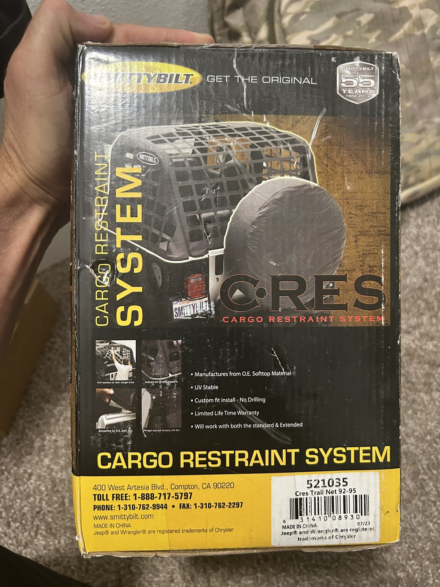 Jeep Wrangler Cargo Net