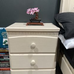 Twin Bed And Nightstand ! Mattress Not Included 
