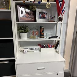 White Shelving Cabinet 