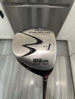 Wilson Deep Red Fat Shaft 10.5° Driver, Grafalloy Hyper Carbon Stiff Flex, 45” RH