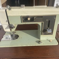Vintage Sears Kenmore Sewing Machine With Cabinet 