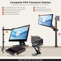 POS Retail Checkout Equipment – 2 Full Sets, Sold by Item or Lot