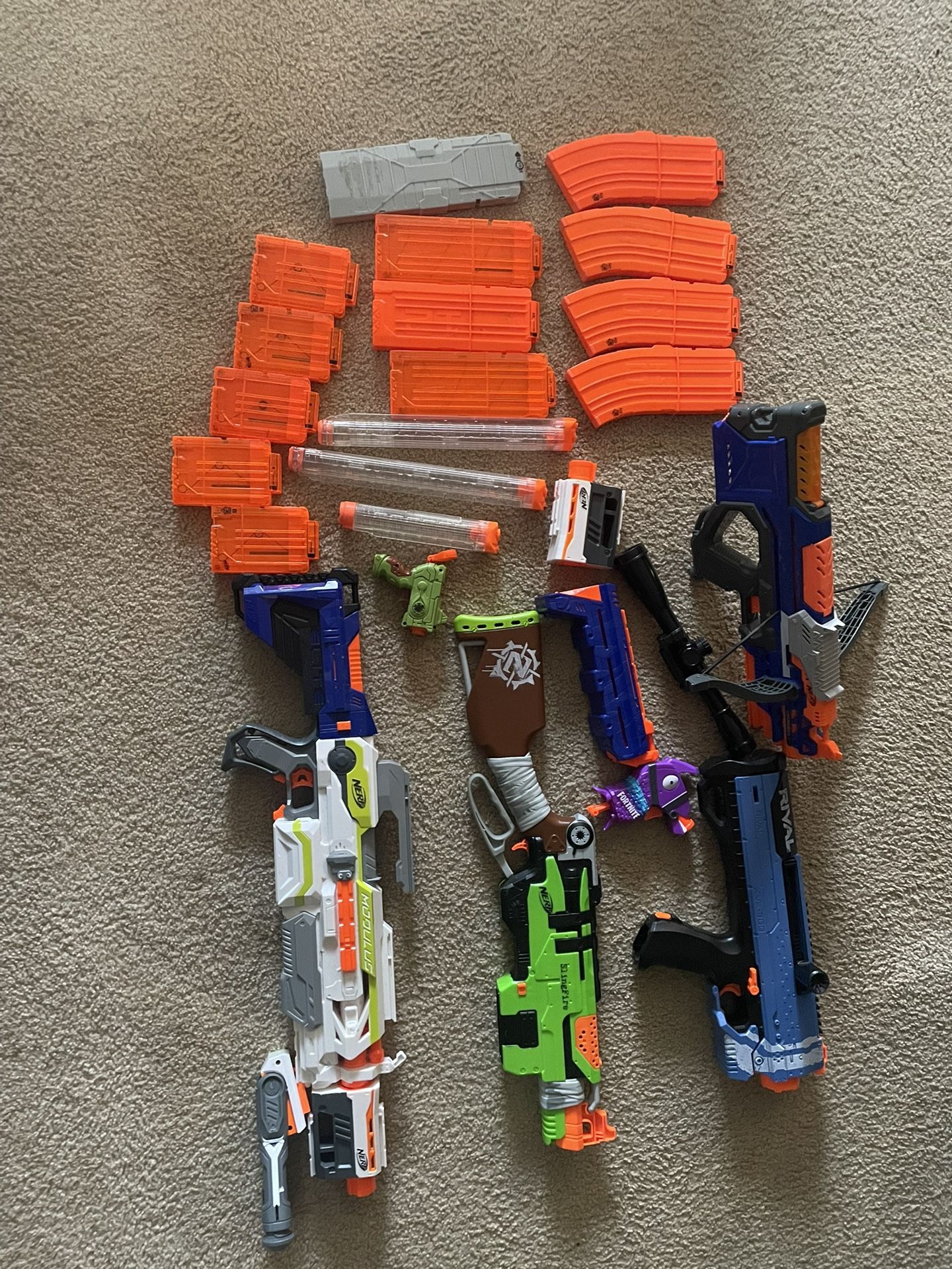 Nerf Guns, Nerf Pistols, Rival, Magazines, Attachments